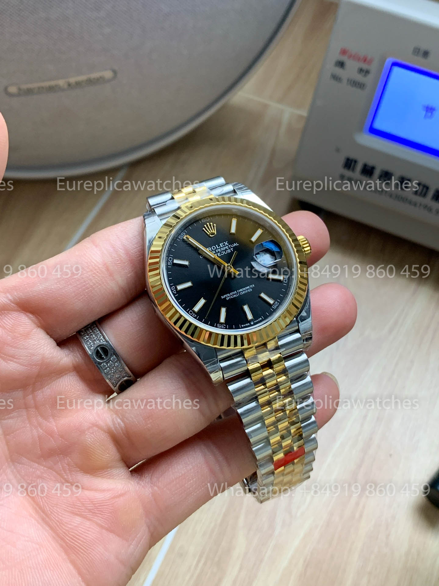 Rolex Datejust 41 M126333 Cadran noir Lunette cannelée 1:1 Meilleure version VS usine