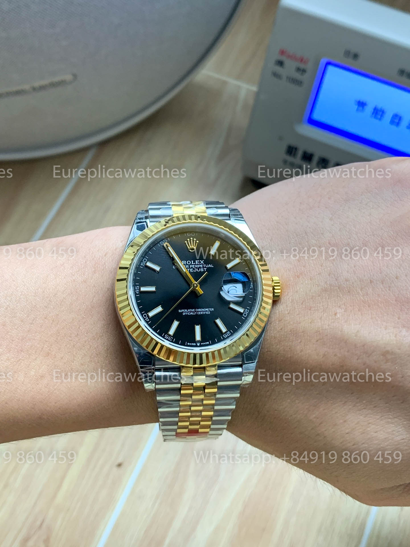 Rolex Datejust 41 M126333 Cadran noir Lunette cannelée 1:1 Meilleure version VS usine