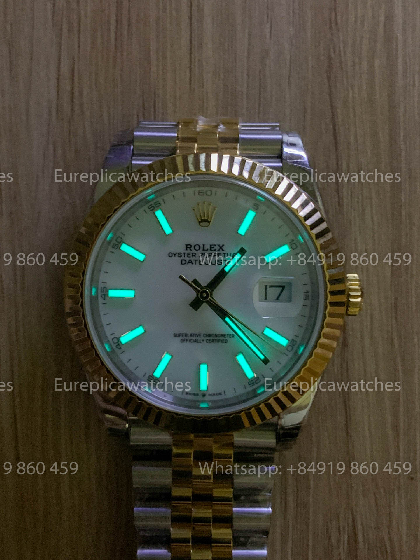 Rolex Datejust 41 M126333 Or jaune Rolesor Lunette cannelée 1:1 Meilleure version VS usine