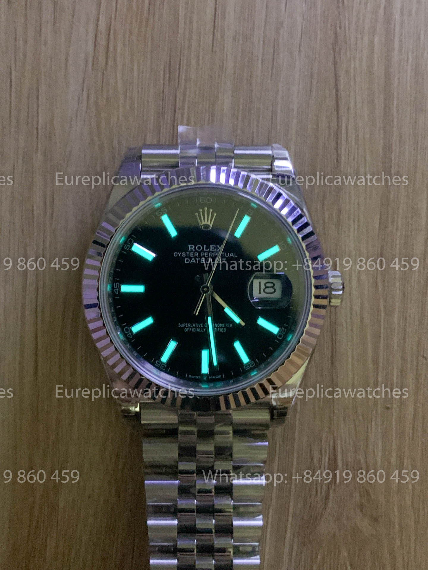 Rolex Datejust 41 M126334-0018 Cadran noir Lunette cannelée 1:1 Meilleure version VS usine