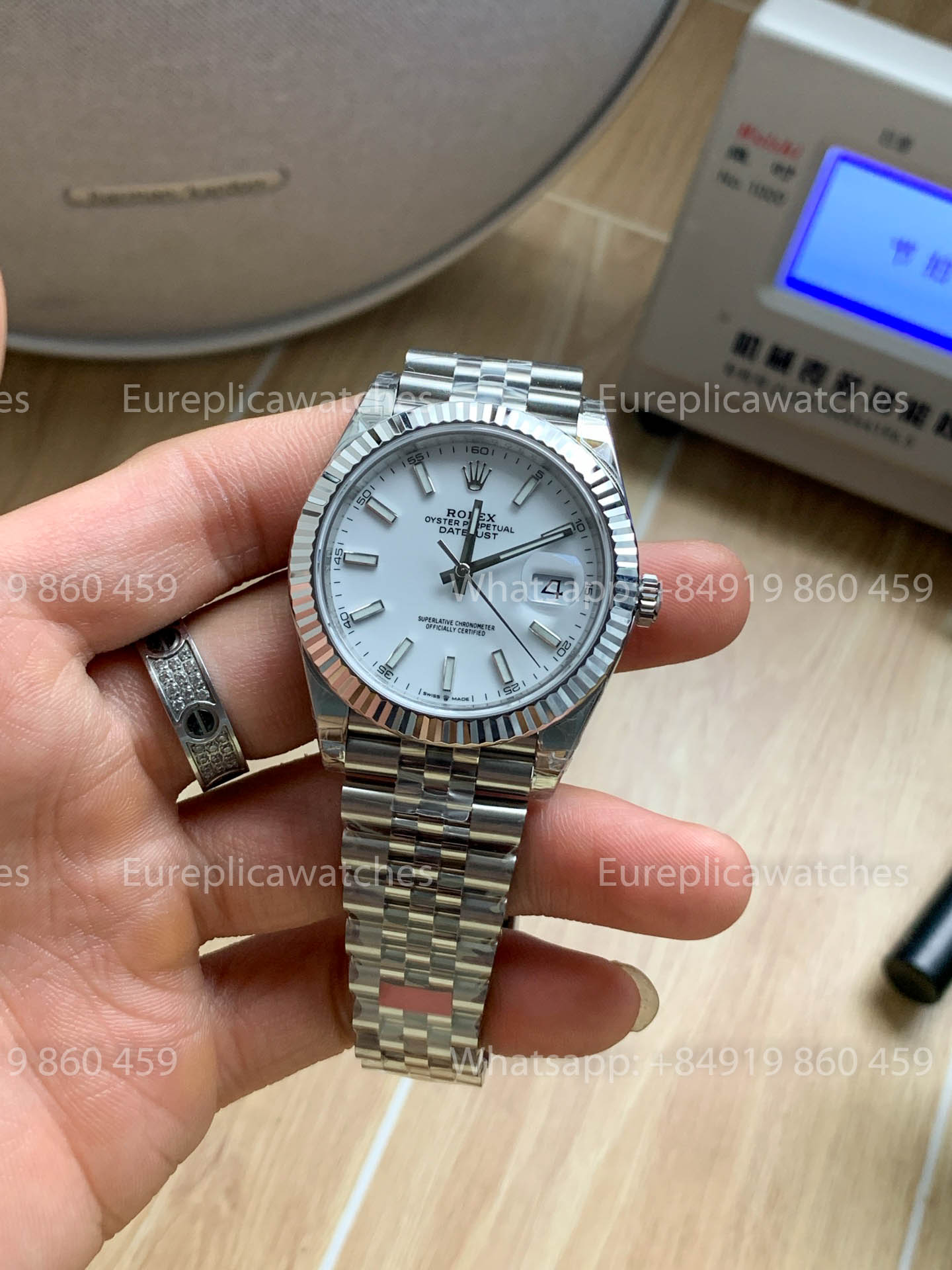 Rolex Datejust 41 M126334-0010 Cadran blanc Lunette cannelée 1:1 Meilleure version VS usine