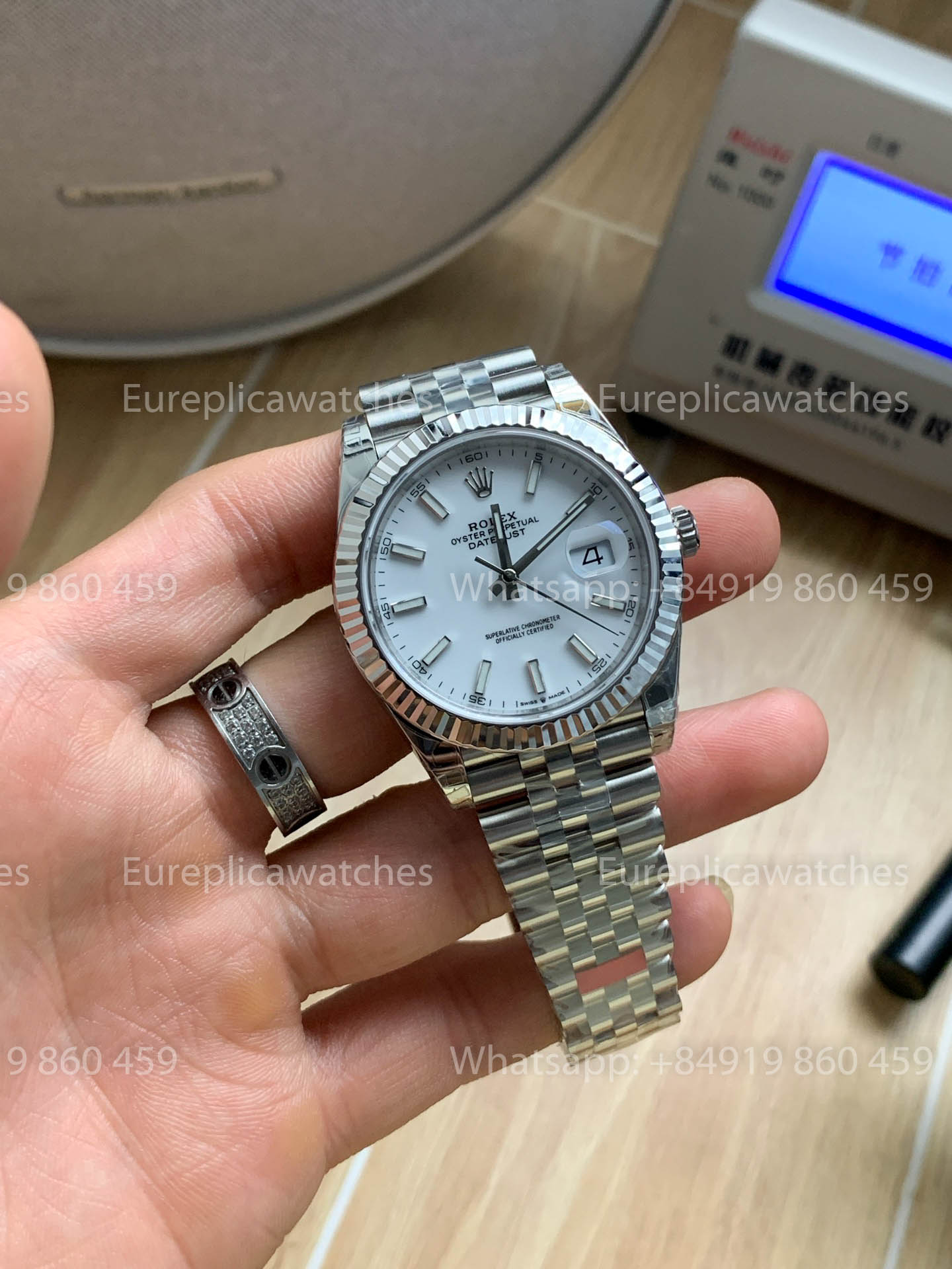 Rolex Datejust 41 M126334-0010 Cadran blanc Lunette cannelée 1:1 Meilleure version VS usine