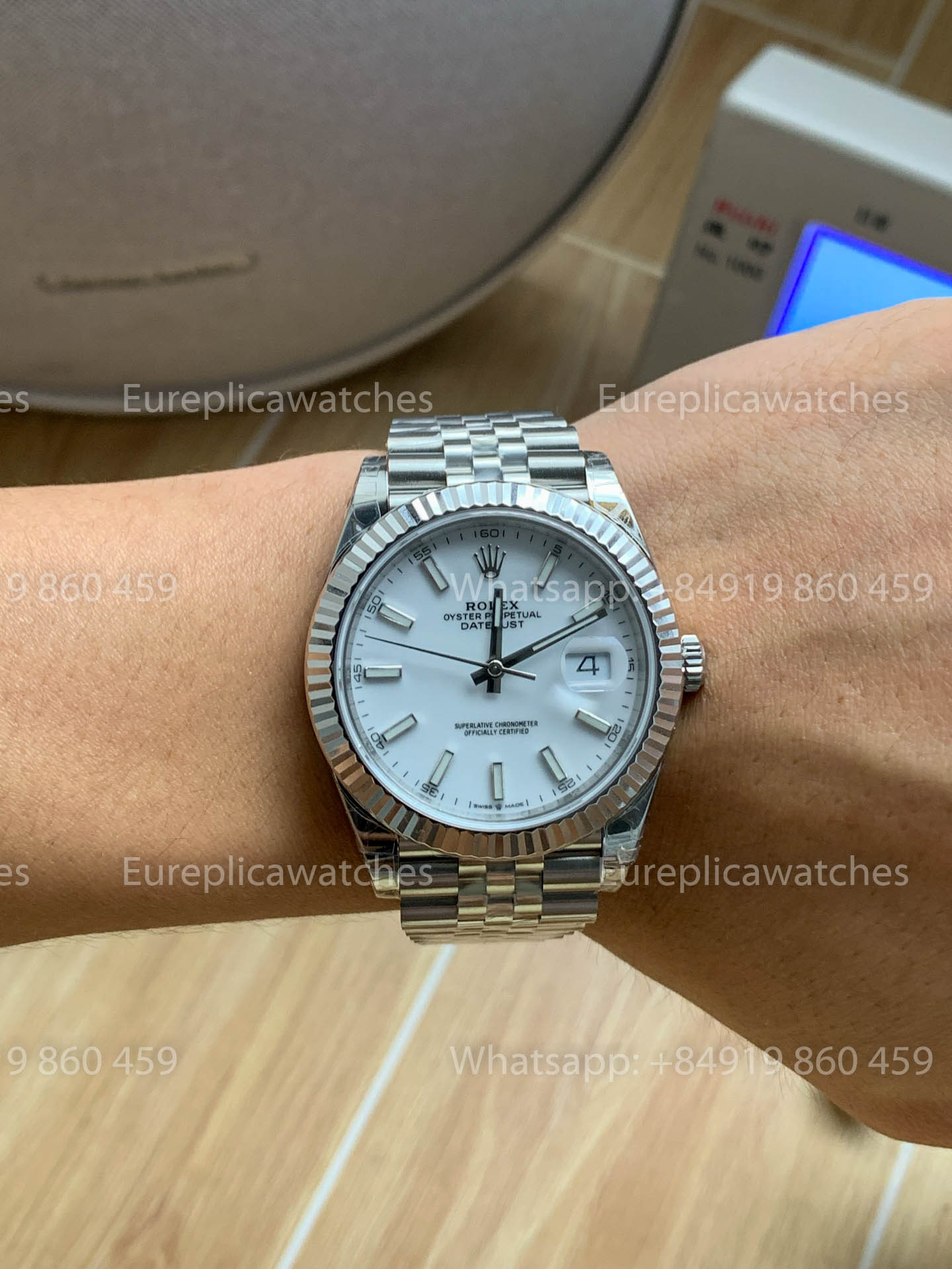 Rolex Datejust 41 M126334-0010 Cadran blanc Lunette cannelée 1:1 Meilleure version VS usine