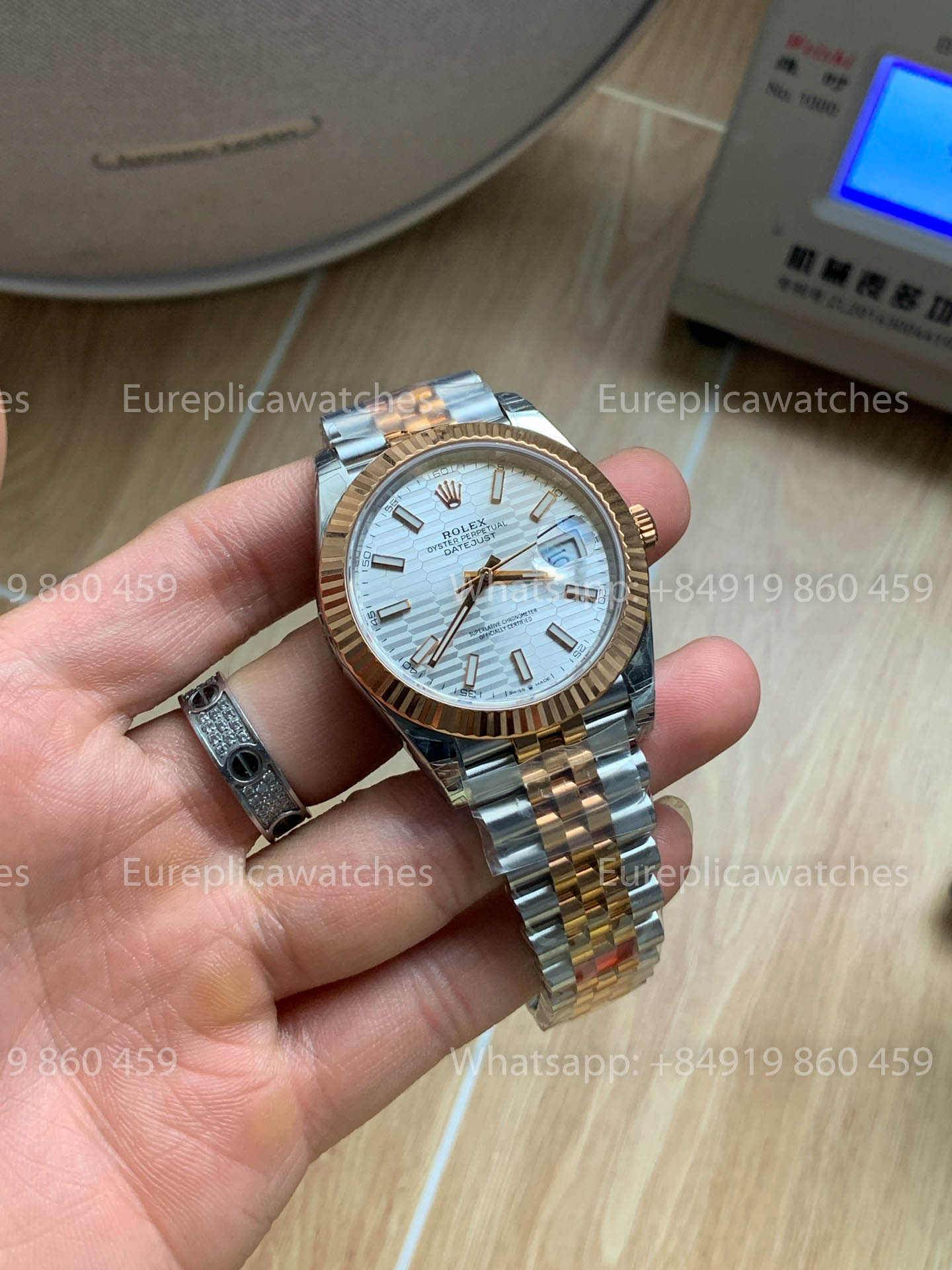 Rolex Datejust 41 M126331-0021 Cadran cannelé argenté à index et motif cannelé 1:1 Meilleure version VS usine