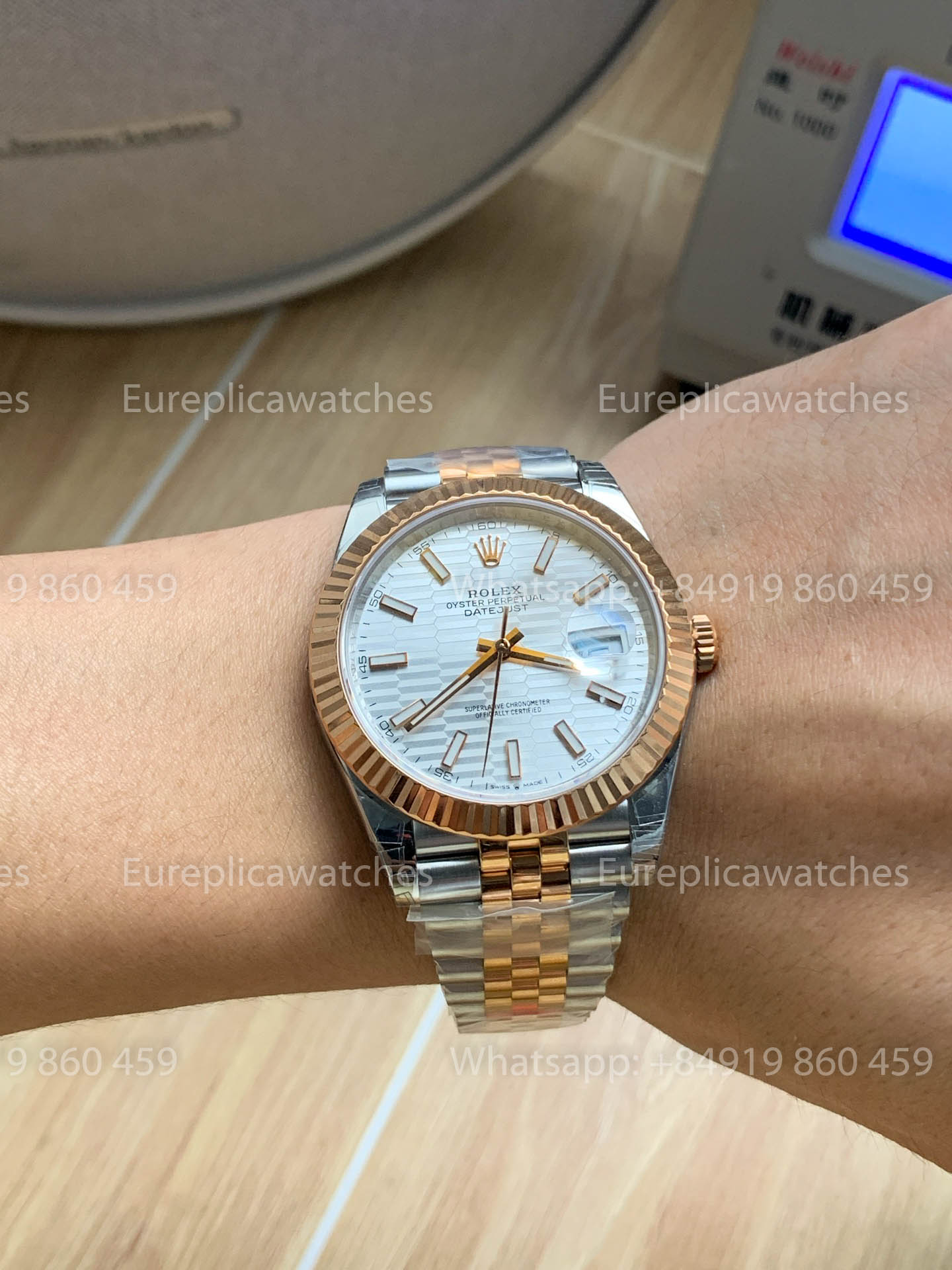 Rolex Datejust 41 M126331-0021 Cadran cannelé argenté à index et motif cannelé 1:1 Meilleure version VS usine