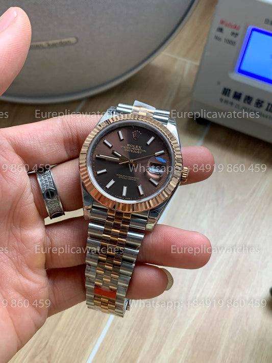 Rolex Datejust 41 M126331 Schokoladenzifferblatt 1:1 Beste Version VS Fabrik