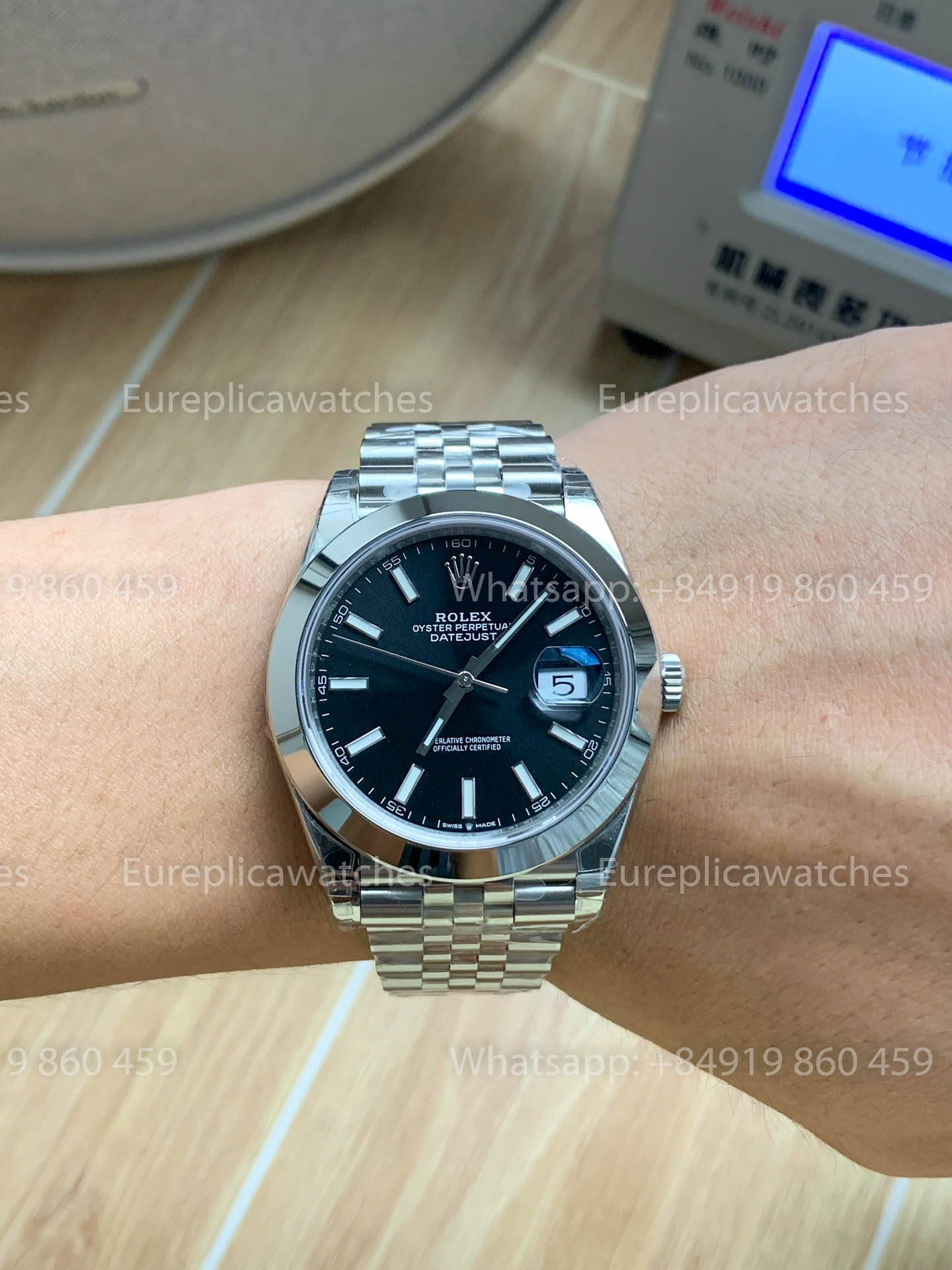 Rolex Datejust 41 M126300 Black Dial Smooth Bezel 1:1 Best Version VS Factory