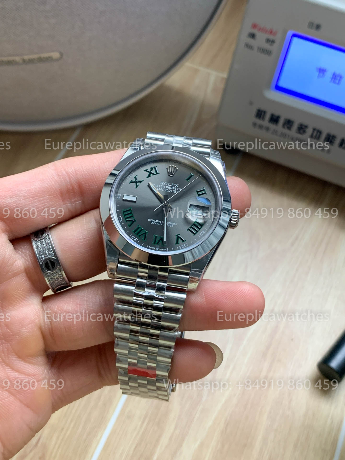 Rolex Datejust 41 M126300 Wimbledon dial Smooth bezel 1:1 Best Version VS Factory