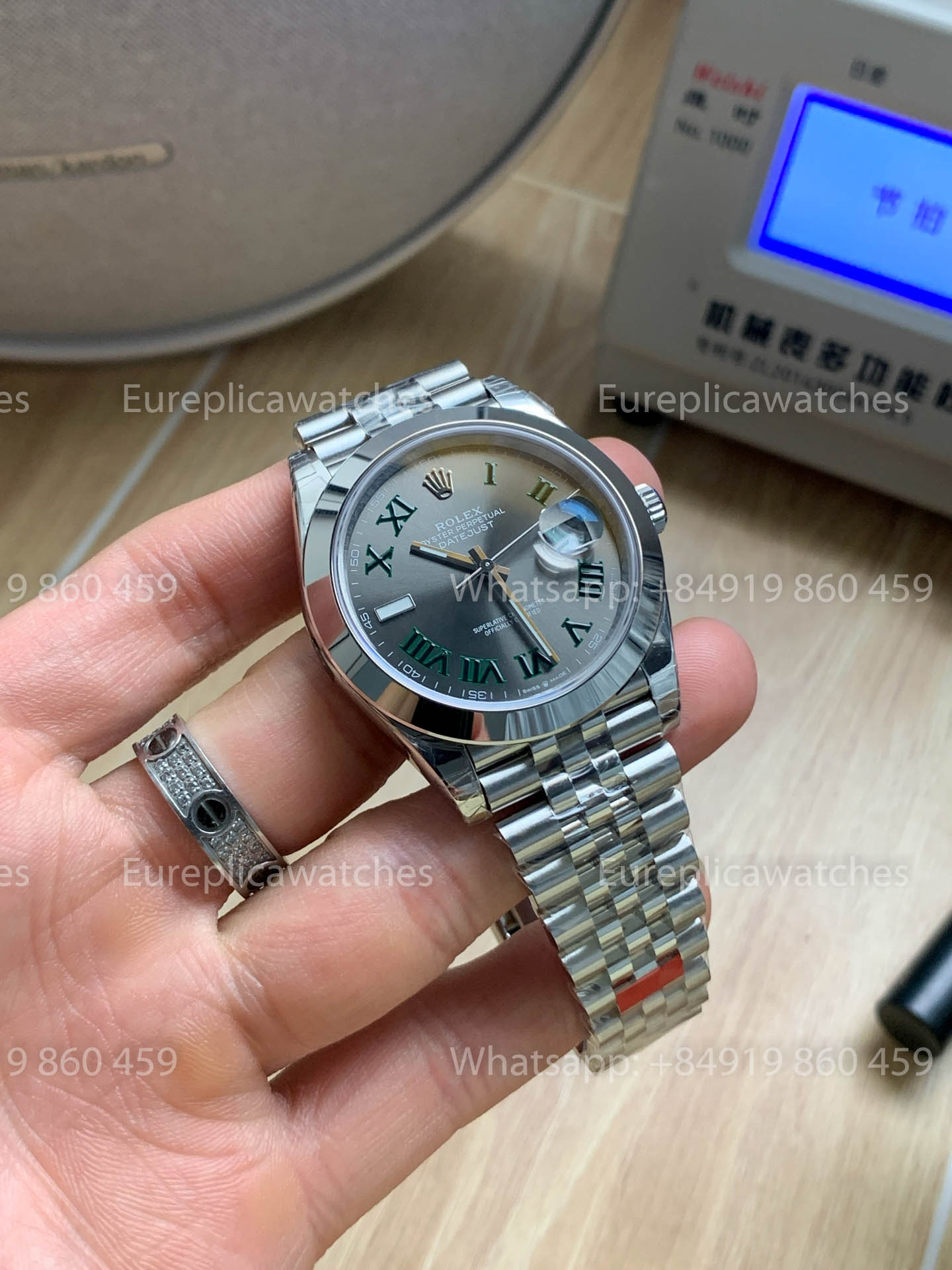 Rolex Datejust 41 M126300 Wimbledon dial Smooth bezel 1:1 Best Version VS Factory