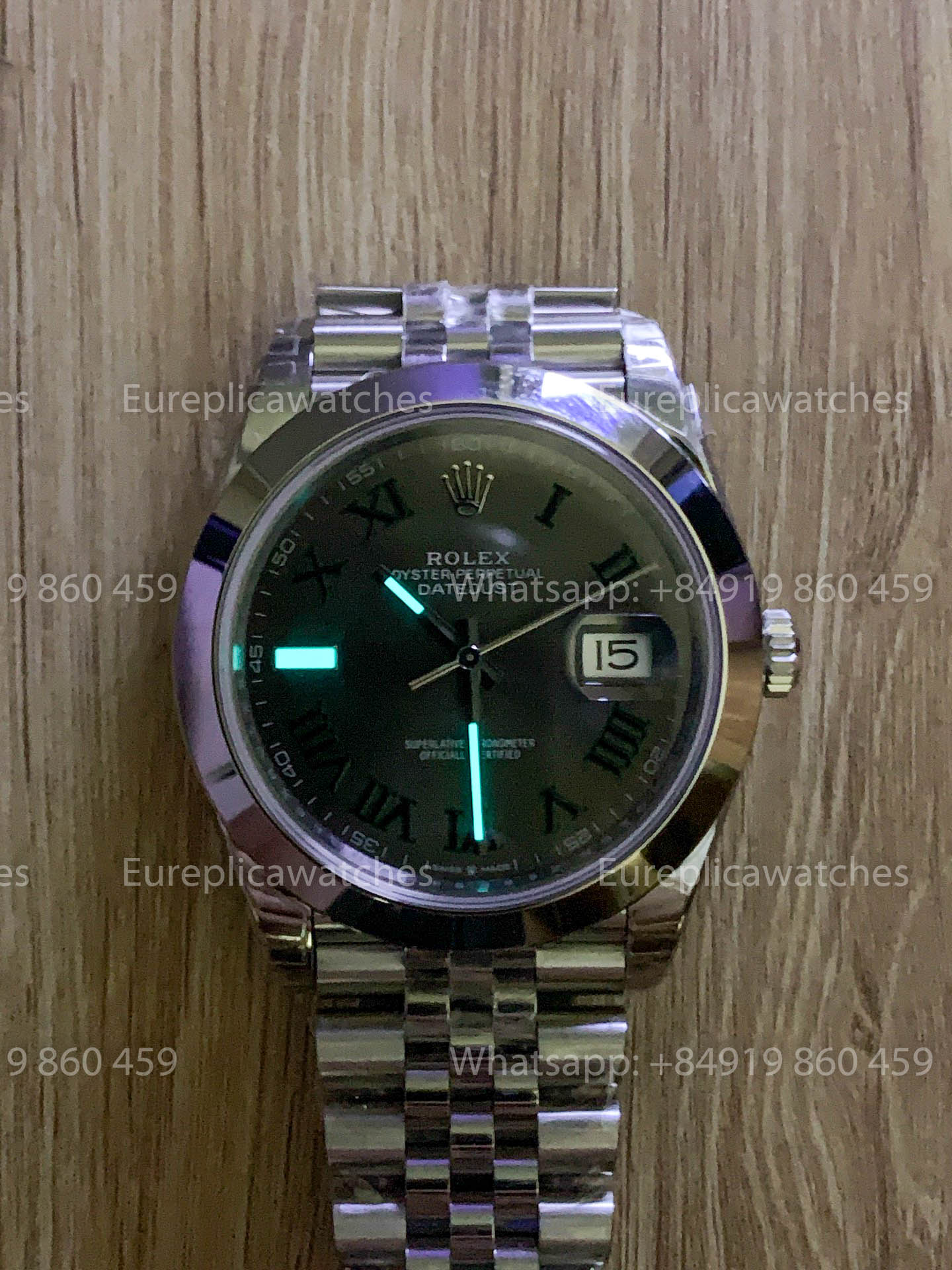 Rolex Datejust 41 M126300 Wimbledon dial Smooth bezel 1:1 Best Version VS Factory