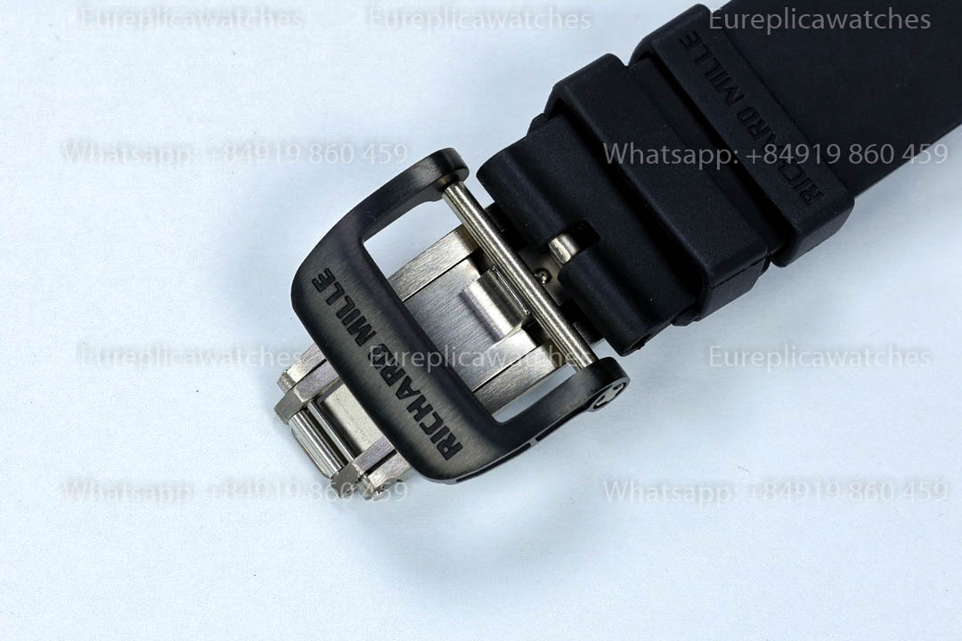Richard Mille RM35-01 Black Carbon 1:1 Best Version Black Rubber Strap ZF Factory
