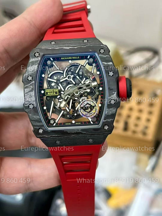 Richard Mille RM035-02 Rafael Nadal 1:1 Best Version APS Factory Red Strap
