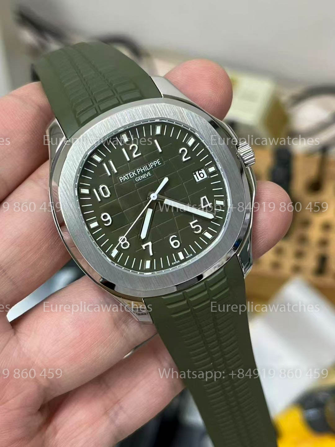Patek Philippe Aquanaut 5168G-010 Avocado Green 1:1 Beste Version BBF Factory