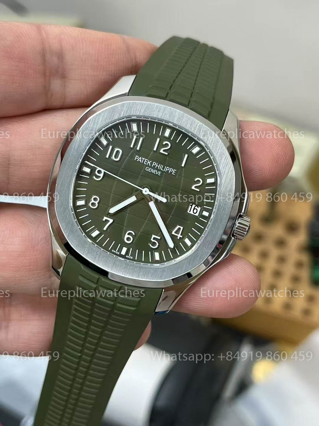 Patek Philippe Aquanaut 5168G-010 Avocado Green 1:1 Beste Version BBF Factory