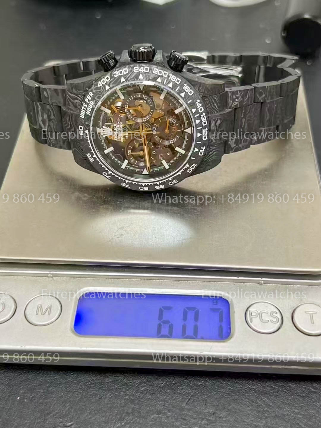 Rolex Daytona Carbon Shadow en or ZIF REMOULD 1:1 Meilleure Version Cadran Noir