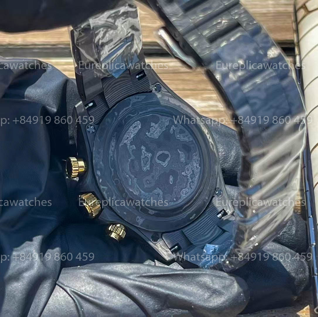 Rolex Daytona Carbon Shadow en or ZIF REMOULD 1:1 Meilleure Version Cadran Noir