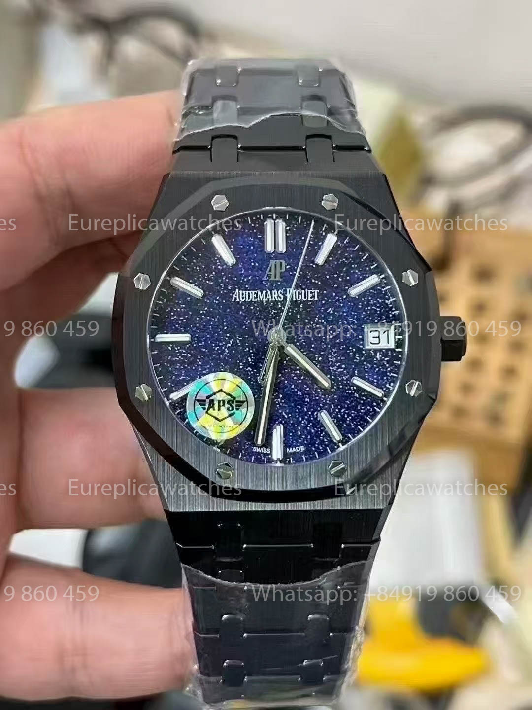 Audemars Piguet Royal Oak 15500ST Neues Blaues Grain-Muster-Zifferblatt 1:1 Beste Version APS Factory