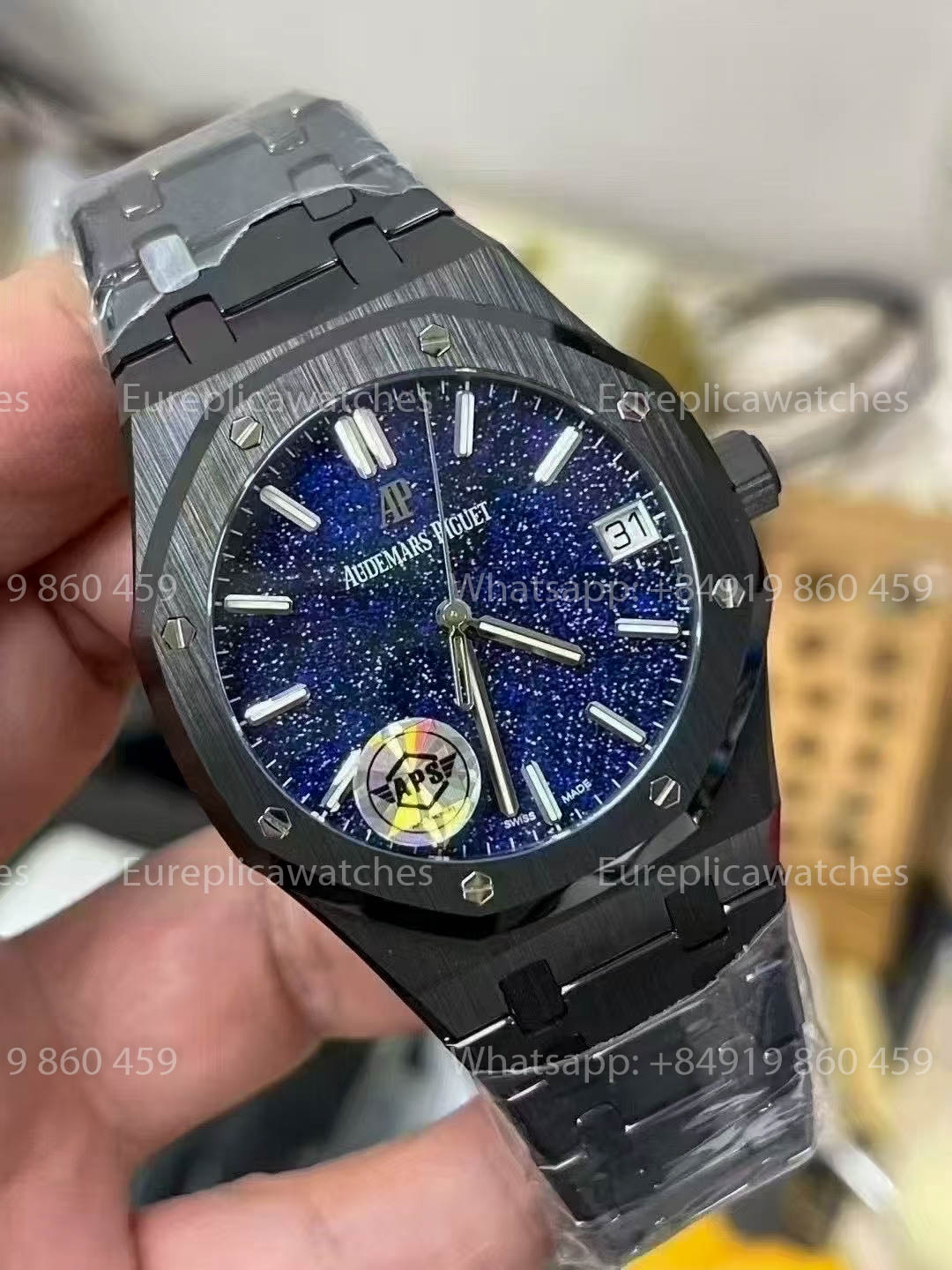 Audemars Piguet Royal Oak 15500ST Neues Blaues Grain-Muster-Zifferblatt 1:1 Beste Version APS Factory