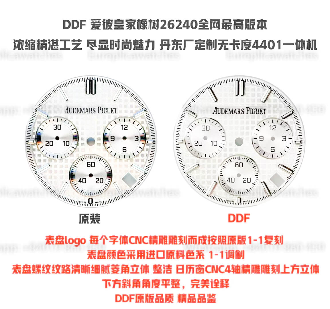 Audemars Piguet Royal Oak 26240BC Blaues Zifferblatt 1:1 Beste Version DDF Factory