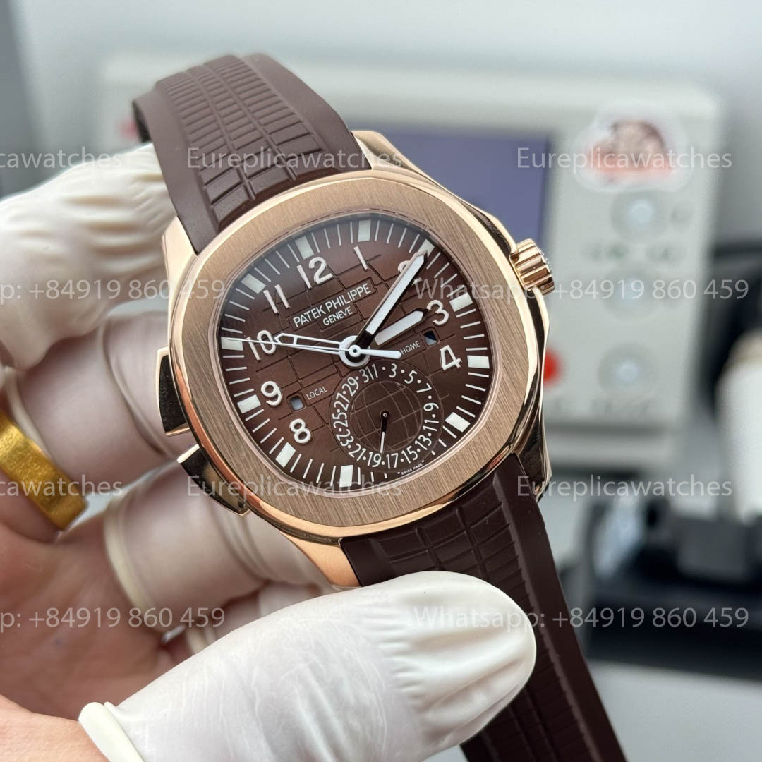 Patek Philippe Aquanaut 5164R-001 Dual Time Version 1:1 Meilleure version PPF Factory