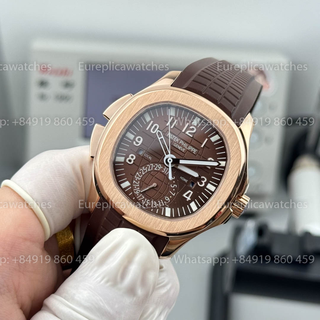 Patek Philippe Aquanaut 5164R-001 Dual Time Version 1:1 Meilleure version PPF Factory