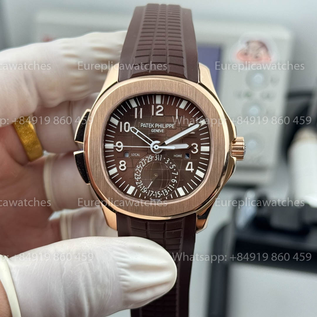 Patek Philippe Aquanaut 5164R-001 Dual Time Version 1:1 Meilleure version PPF Factory