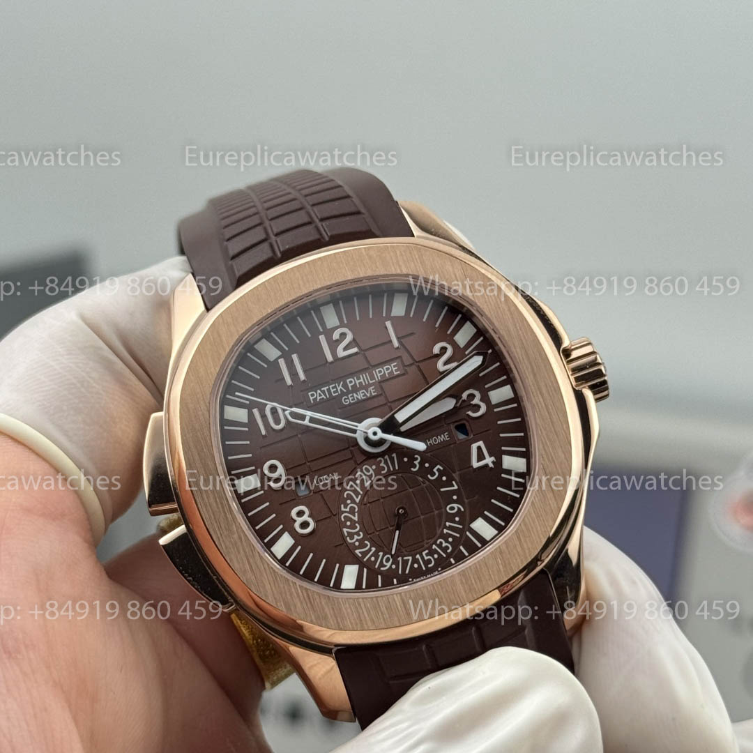 Patek Philippe Aquanaut 5164R-001 Dual Time Version 1:1 Meilleure version PPF Factory