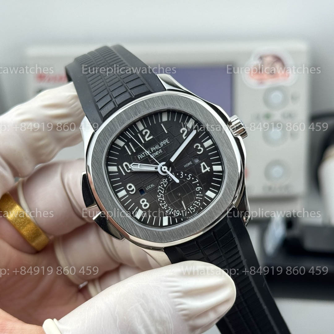 Patek Philippe Aquanaut 5164A-001 Dual Time Version 1:1 Meilleure version PPF Factory