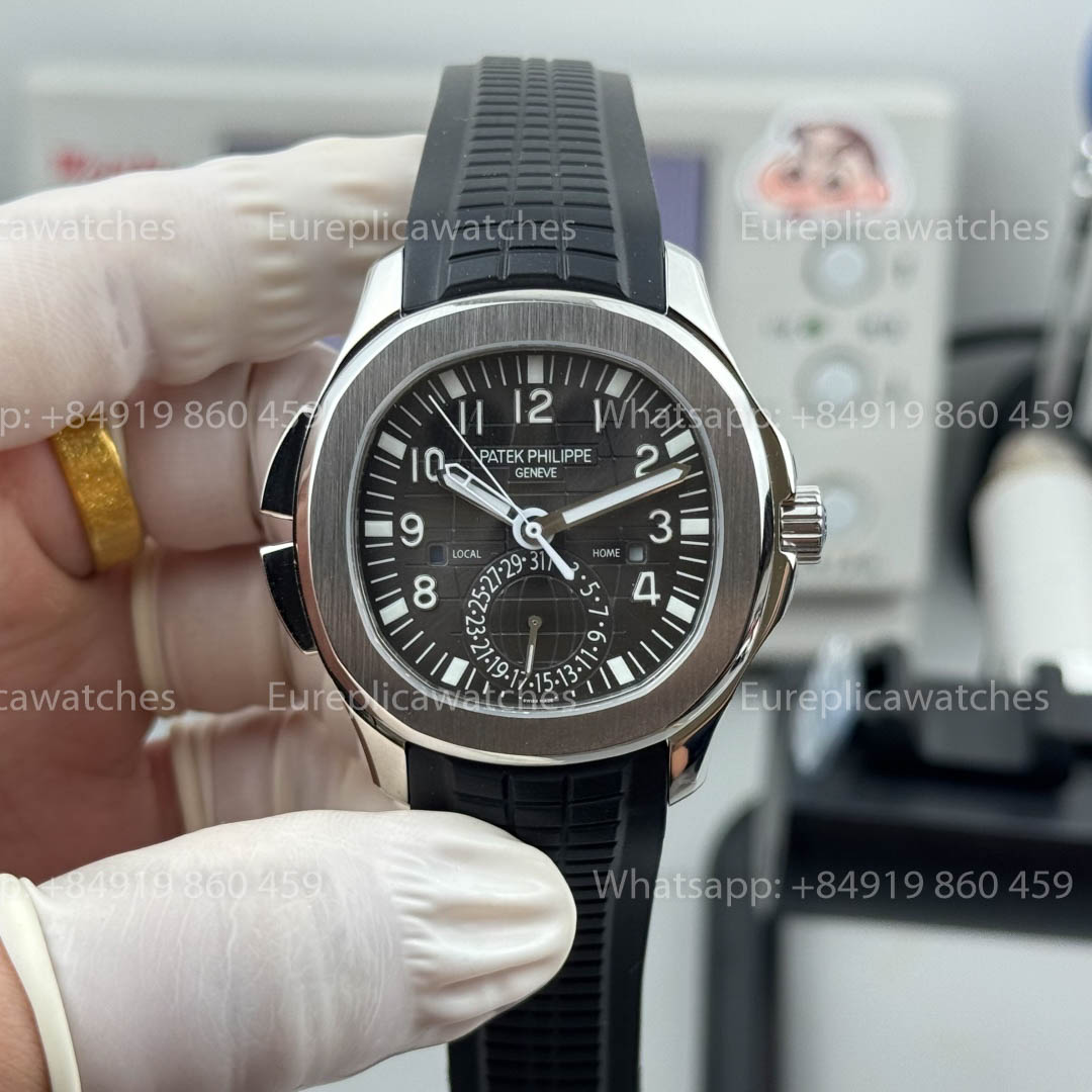 Patek Philippe Aquanaut 5164A-001 Dual Time Version 1:1 Meilleure version PPF Factory