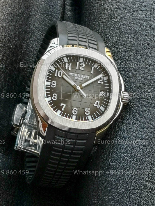 Patek Philippe Aquanaut 5167 Black Rubber Strap 1:1 Best Version BBF Factory Grey Dial