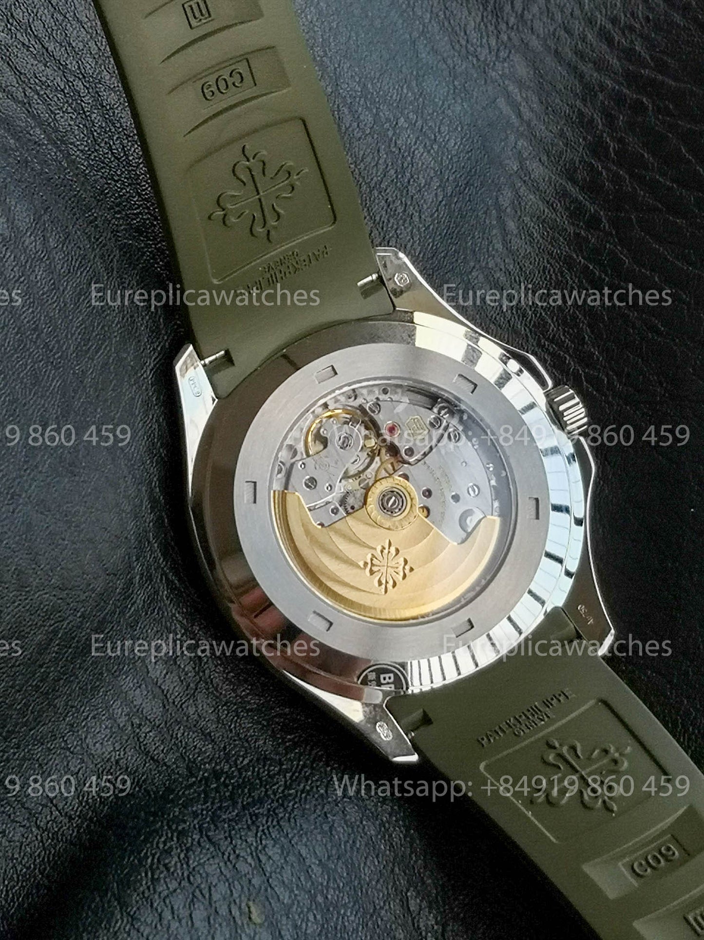 Patek Philippe Aquanaut 5167 Green Rubber Strap 1:1 Best Version BBF Factory Green dial