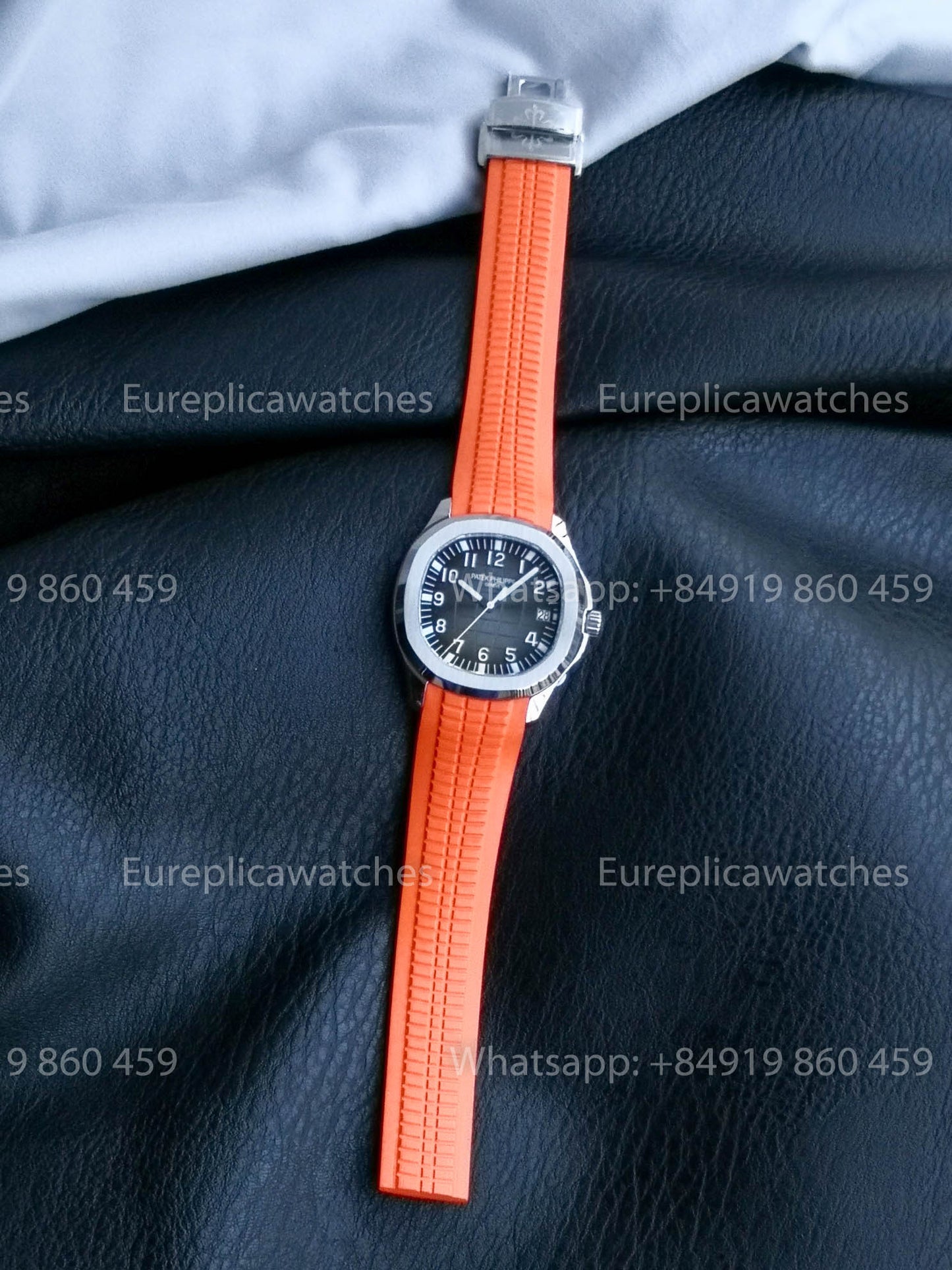 Patek Philippe Aquanaut 5167 Orangefarbenes Kautschukarmband 1:1 Beste Version BBF Factory Graues Zifferblatt