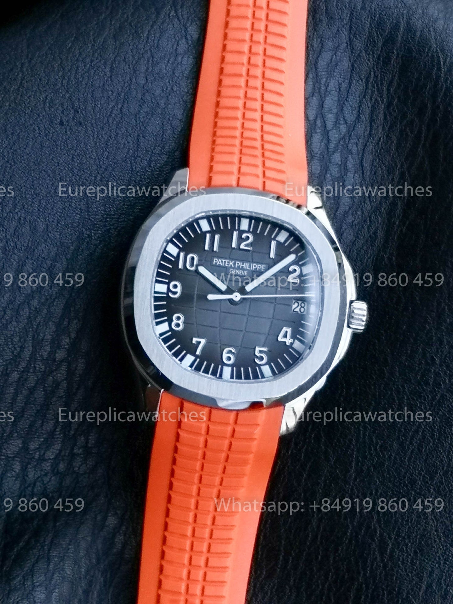Patek Philippe Aquanaut 5167 Orangefarbenes Kautschukarmband 1:1 Beste Version BBF Factory Graues Zifferblatt