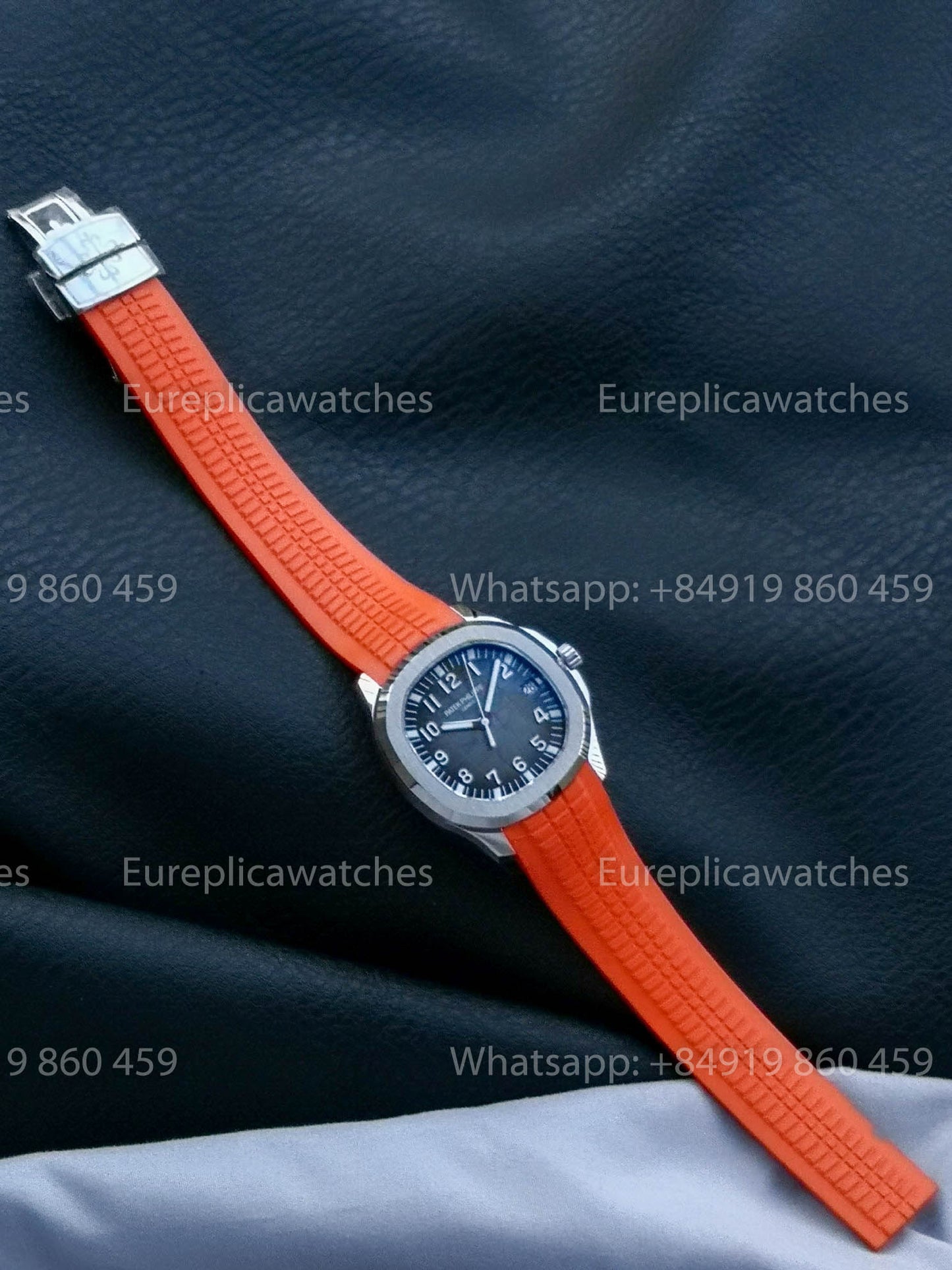 Patek Philippe Aquanaut 5167 Orangefarbenes Kautschukarmband 1:1 Beste Version BBF Factory Graues Zifferblatt