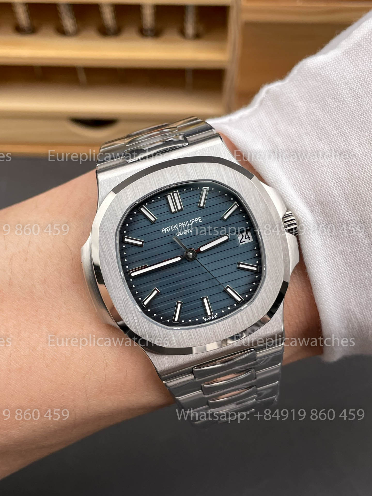 Patek Philippe Nautilus 5711/1A-010 Cadran Blanc – 40mm – Mouvement Automatique Réplique 324 – DDF Factory
