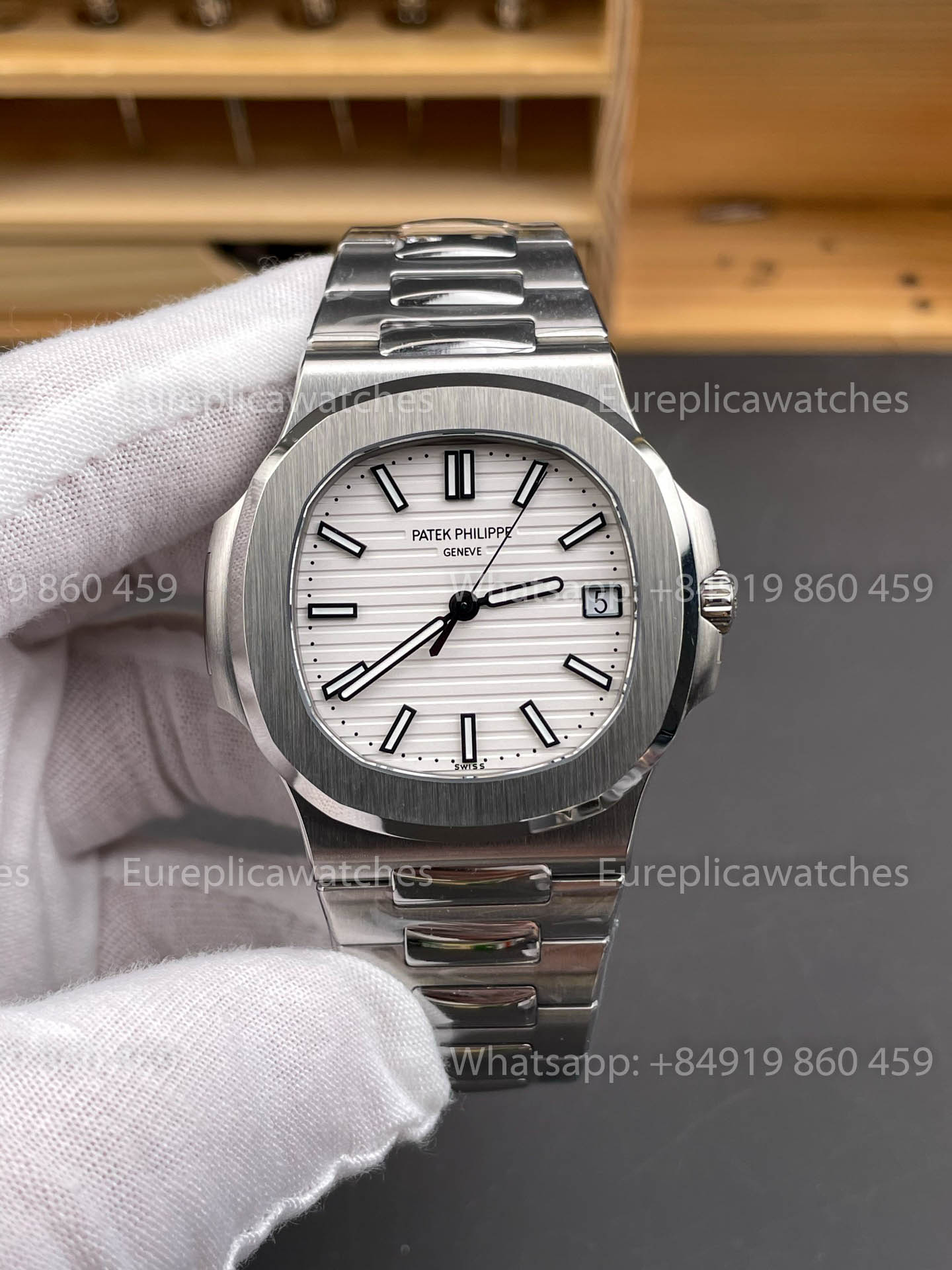 Patek Philippe Nautilus 5711/1A-011 DDF Factory 1:1 Meilleure version Cadran Blanc