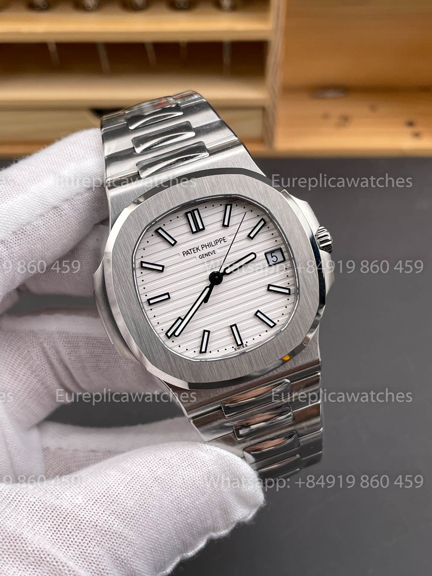 Patek Philippe Nautilus 5711/1A-011 DDF Factory 1:1 Meilleure version Cadran Blanc