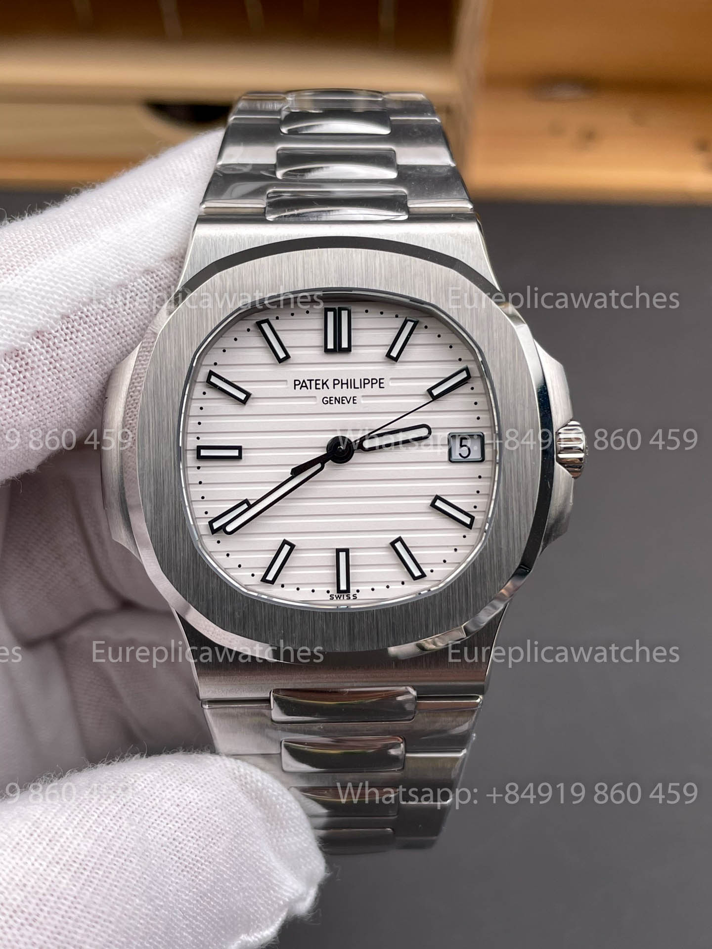 Patek Philippe Nautilus 5711/1A-011 DDF Factory 1:1 Meilleure version Cadran Blanc