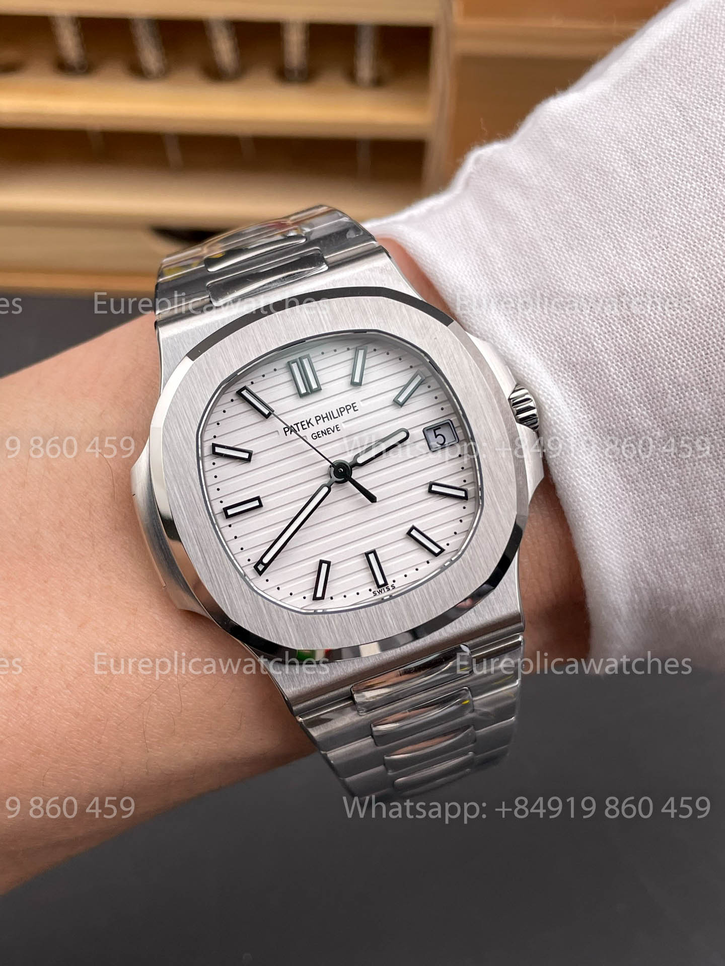 Patek Philippe Nautilus 5711/1A-011 DDF Factory 1:1 Meilleure version Cadran Blanc