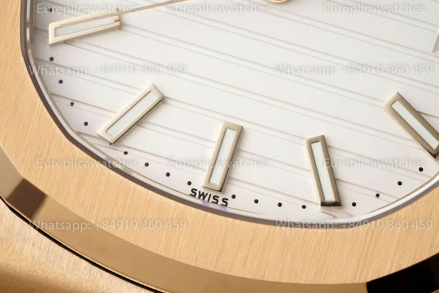 Patek Philippe Nautilus 5711J-001 Rose Gold 1:1 Best Version DDF Factory White Dial