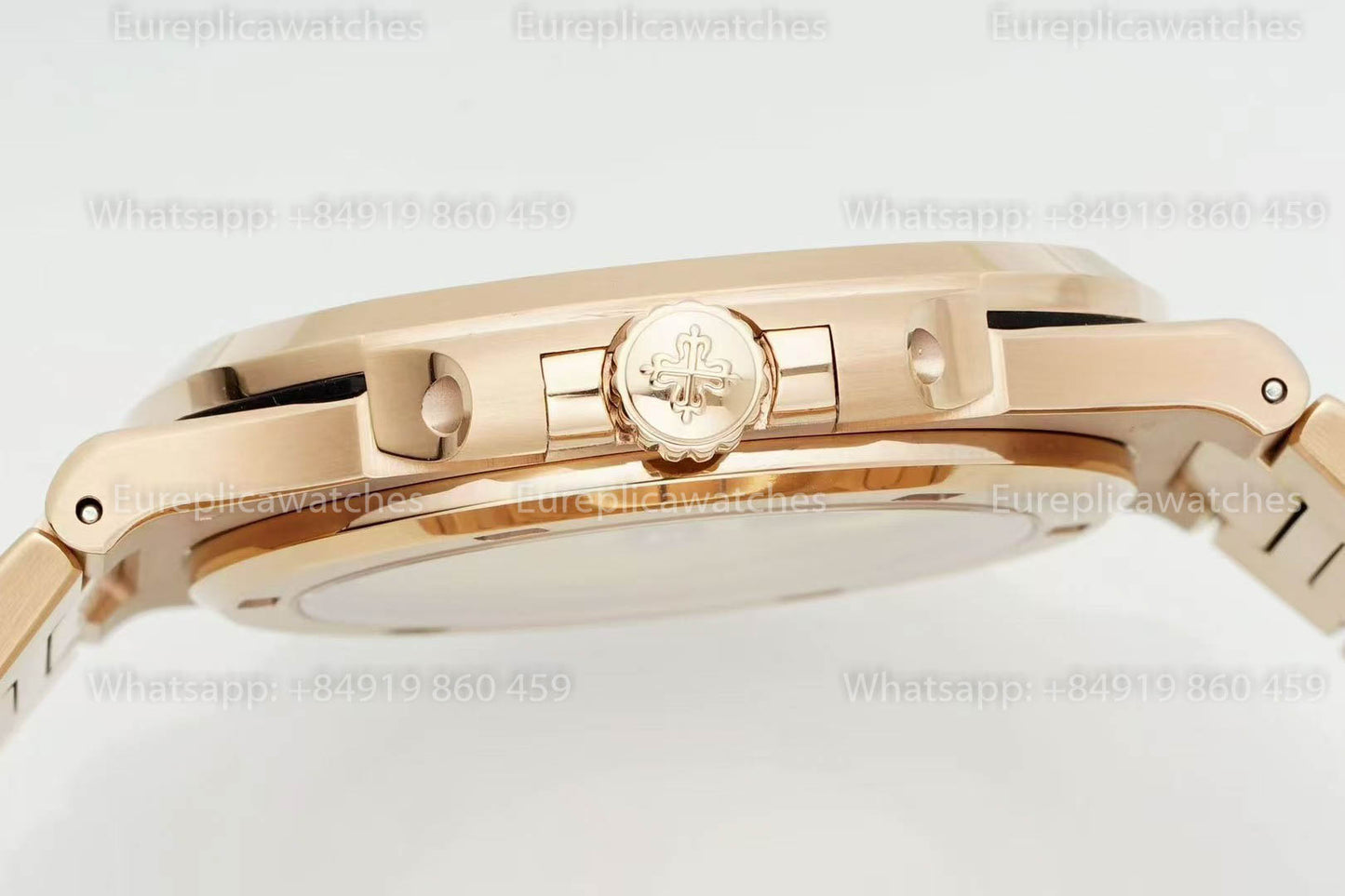 Patek Philippe Nautilus 5711J-001 Rose Gold 1:1 Best Version DDF Factory White Dial
