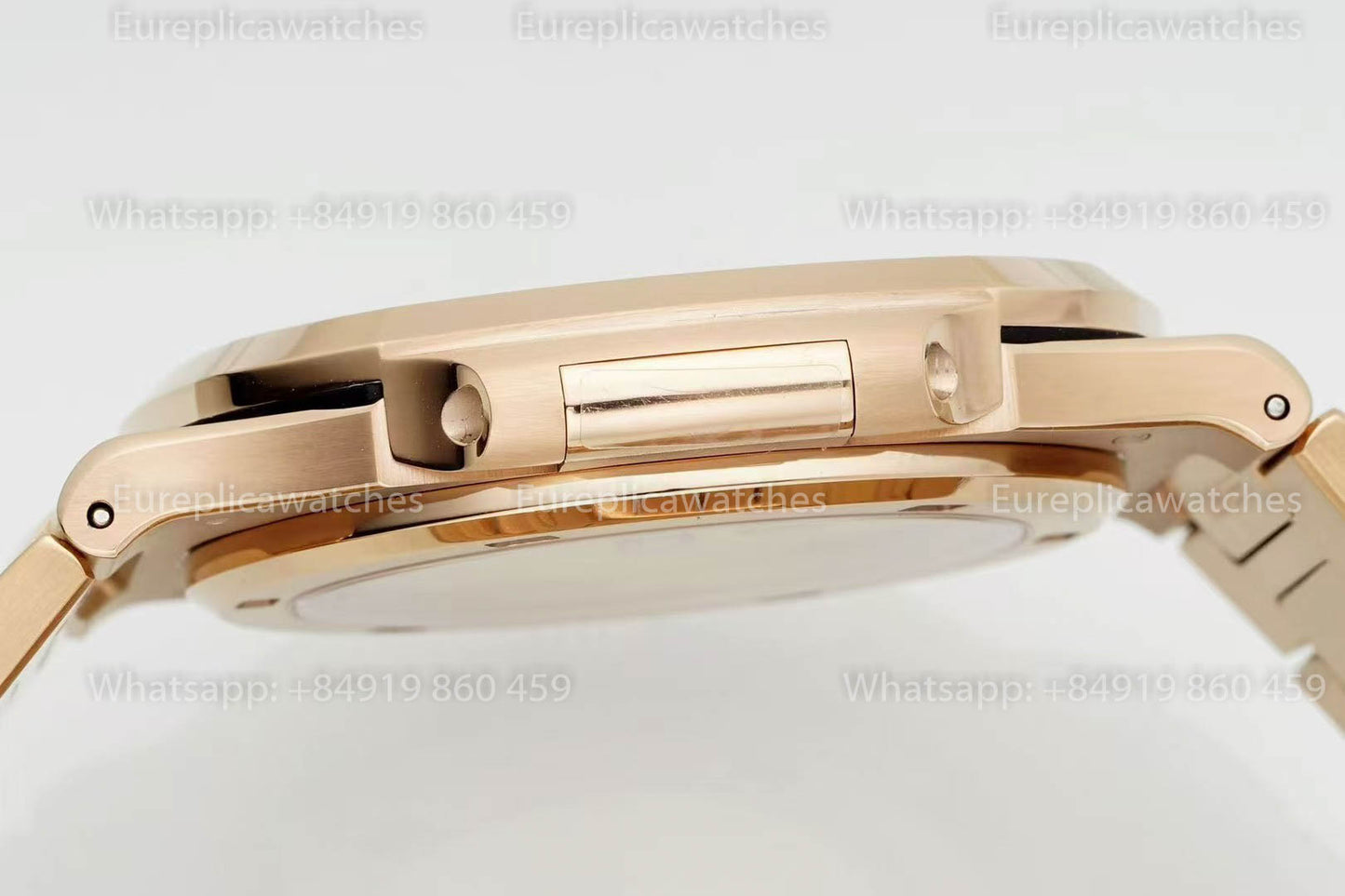 Patek Philippe Nautilus 5711J-001 Rose Gold 1:1 Best Version DDF Factory White Dial