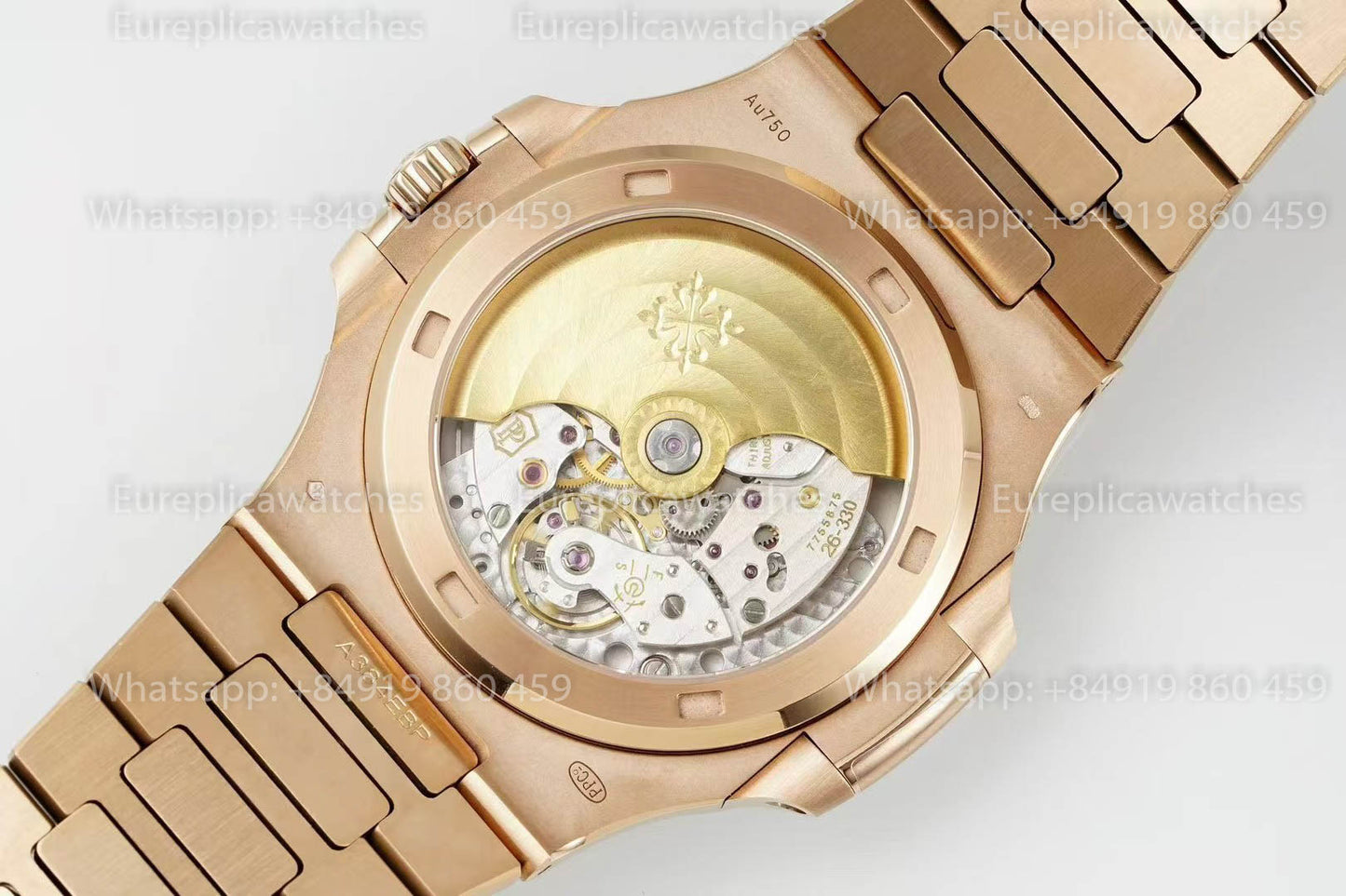 Patek Philippe Nautilus 5711J-001 Rose Gold 1:1 Best Version DDF Factory White Dial
