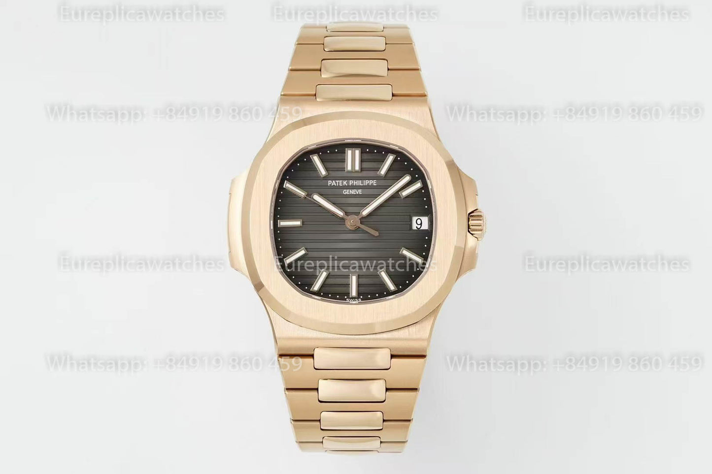 Patek Philippe Nautilus 5711/1R-001 Or rose 1:1 Meilleure version DDF Factory Cadran gris