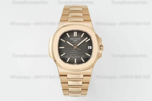 Patek Philippe Nautilus 5711/1R-001 Or rose 1:1 Meilleure version DDF Factory Cadran gris
