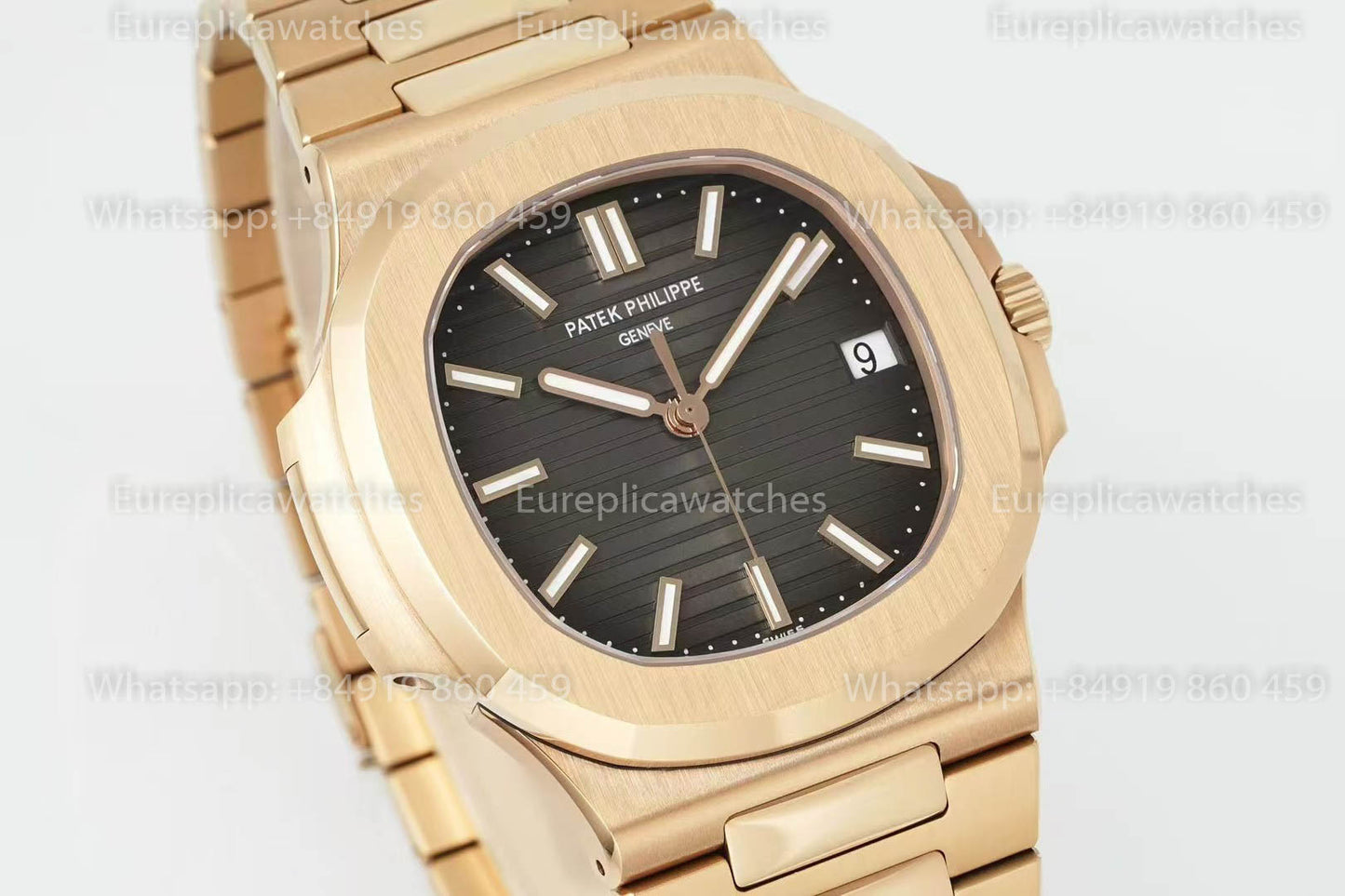 Patek Philippe Nautilus 5711/1R-001 Or rose 1:1 Meilleure version DDF Factory Cadran gris