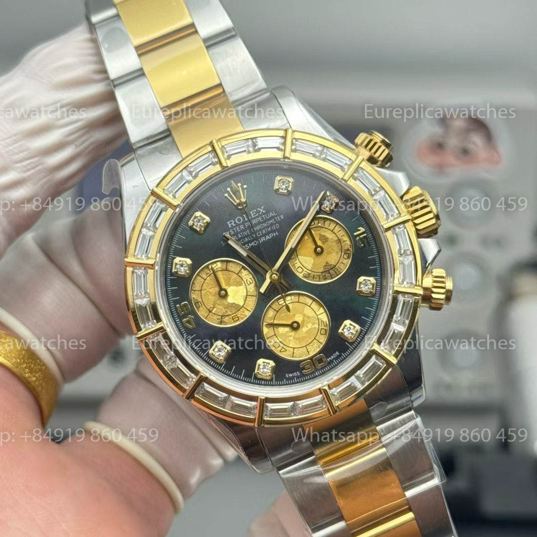 Rolex Daytona Versteckte Bambus-Diamant-Edition – Tahiti-Perlmutt-Zifferblatt (PPM Factory)