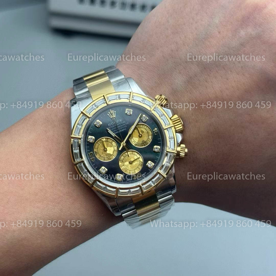 Rolex Daytona Versteckte Bambus-Diamant-Edition – Tahiti-Perlmutt-Zifferblatt (PPM Factory)