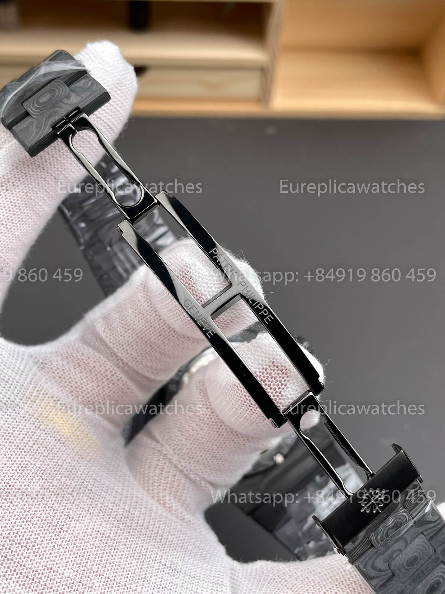 Patek Philippe Nautilus 5711 DiW 1:1 Beste Version Schwarzes Carbonfasergehäuse