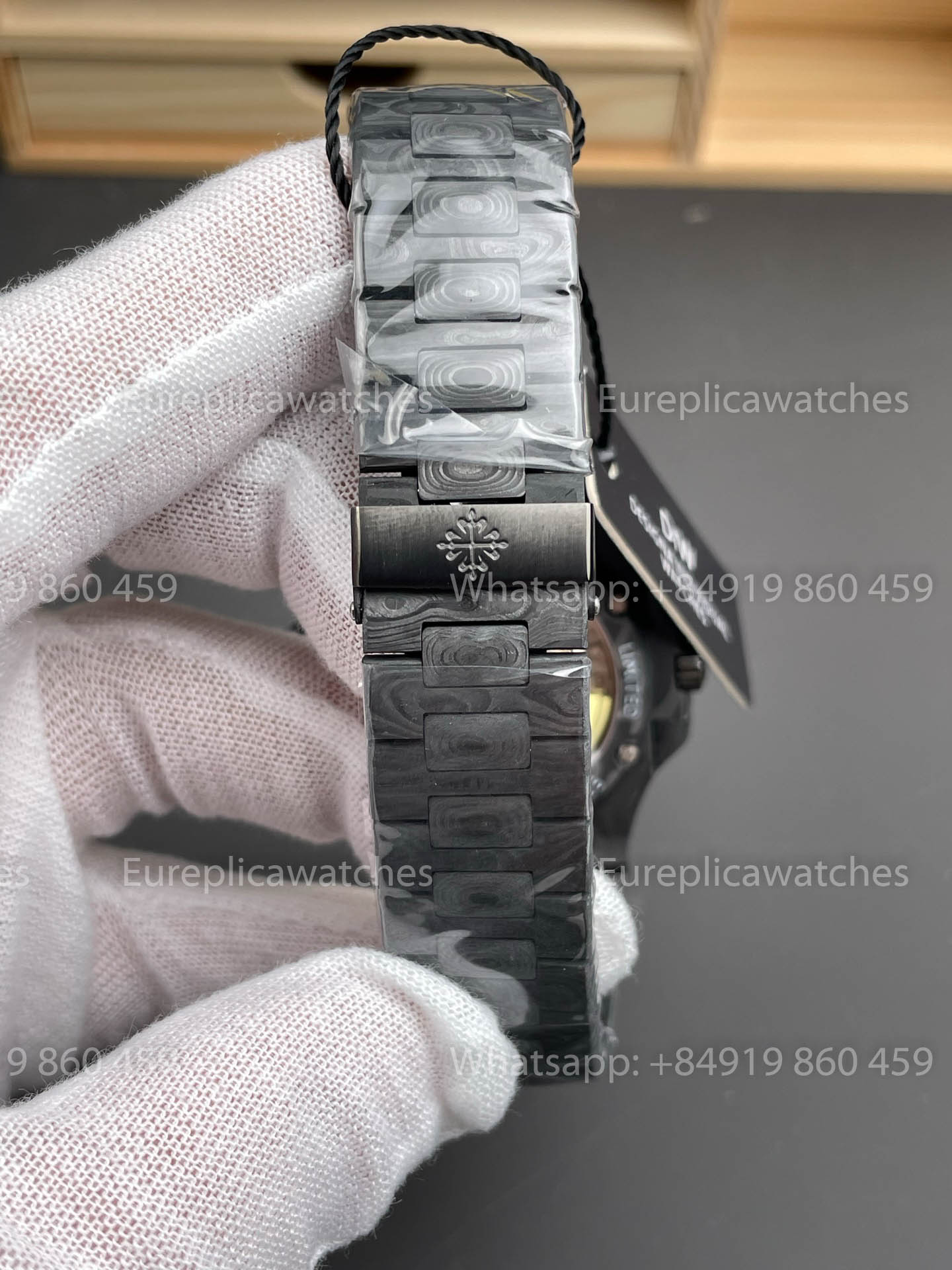 Patek Philippe Nautilus 5711 DiW 1:1 Beste Version Schwarzes Carbonfasergehäuse